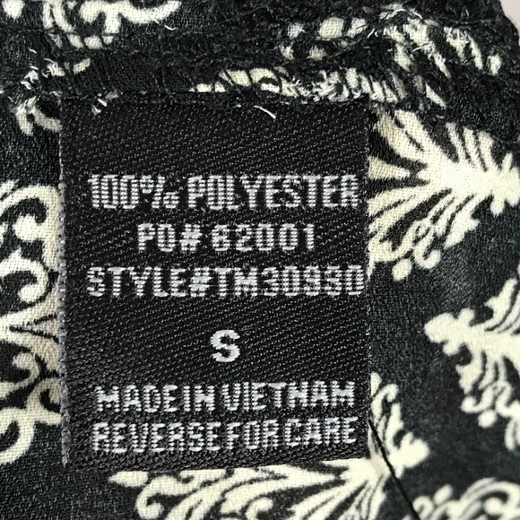 Boho Damask Print Peasant Blouse - Picture 11 of 12